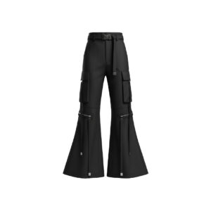 Black Cargo Bell Bottoms